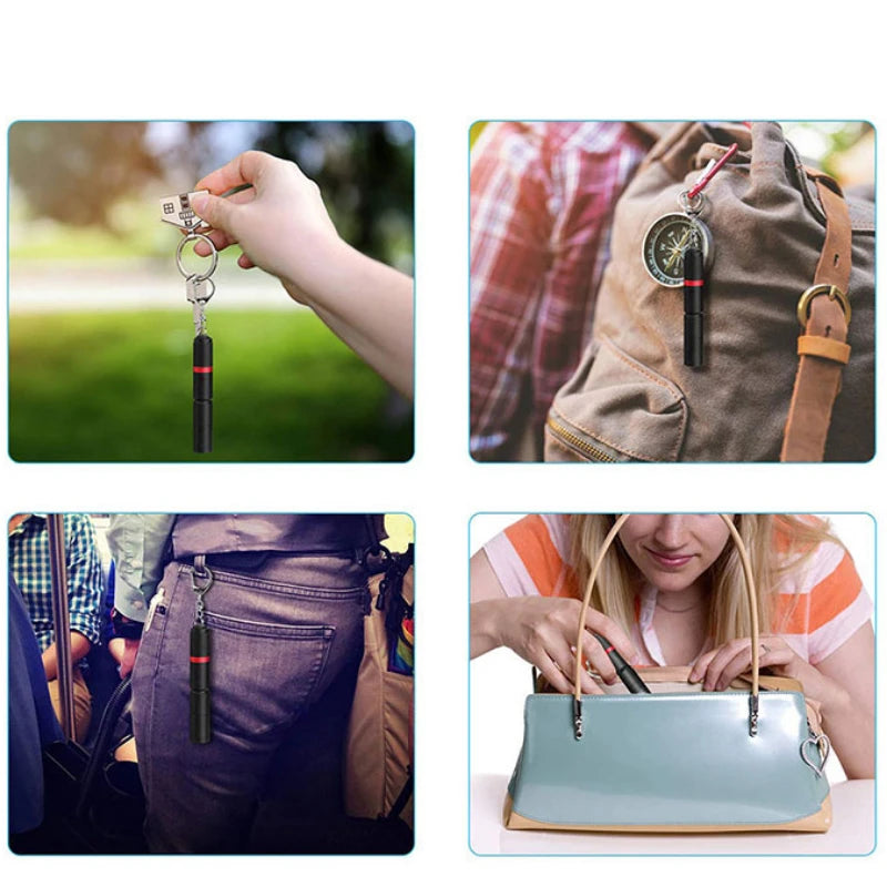 Powerful LED Keychain Flashlight | Waterproof Pocket Torch for Camping and Fishing lifestyle view