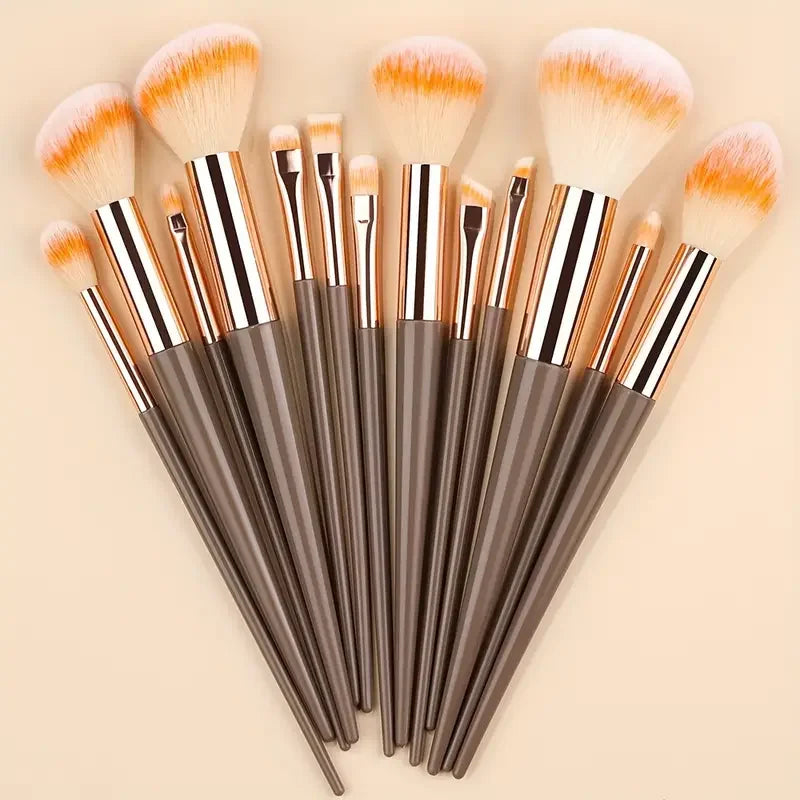 13-Piece Makeup Brush Set | Complete Eye Shadow, Concealer & Powder Brush Kit detail view