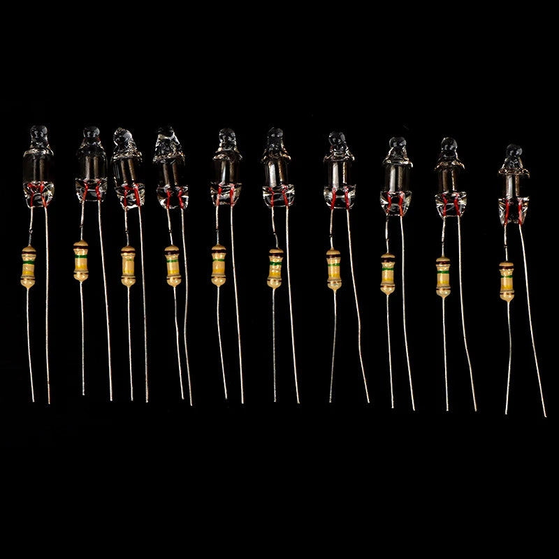 Neon Indicator Light Bulbs with Resistor | 220V Red Blue Green 4x10mm 5x13mm lifestyle view