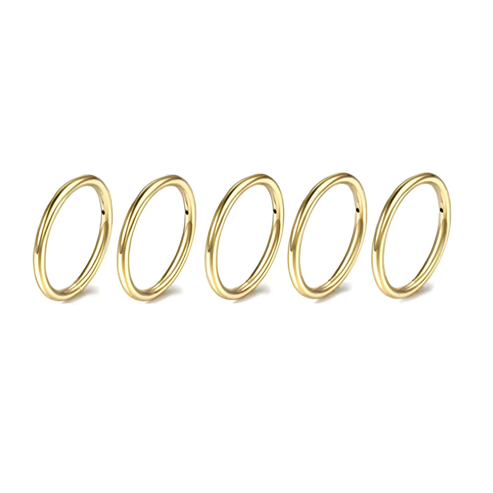 5/10Pcs 16G Nose Ring Hoop Stainless Steel Hinged Nose Rings Septum Clicker Tragus Helix detail view