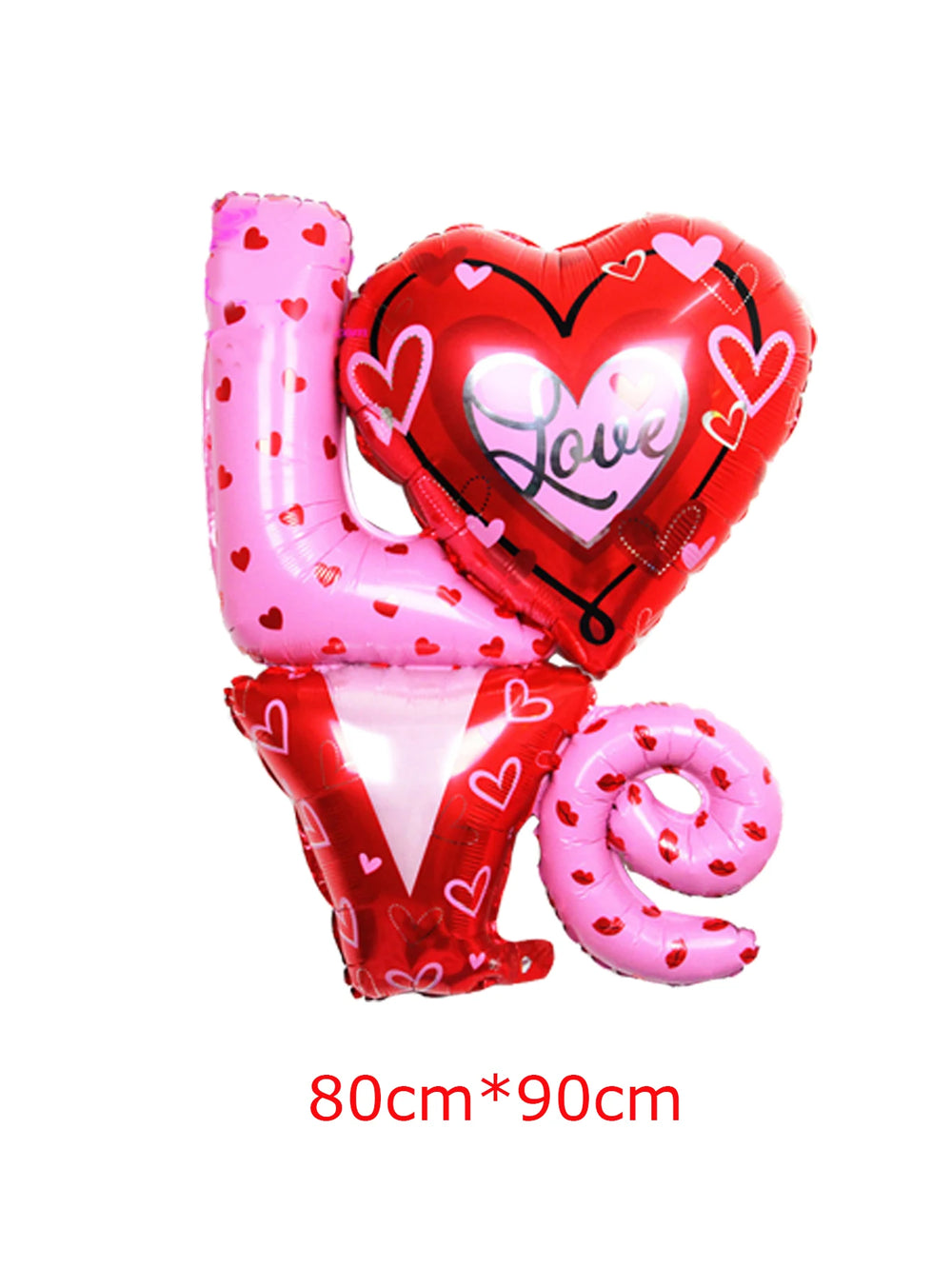 Love Heart Bear Balloon with Stand | Valentine's Day Decor detail view