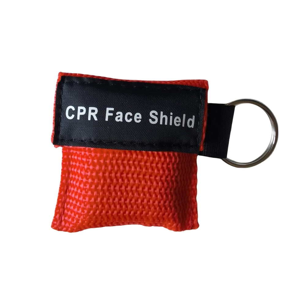 Compact CPR Face Shield Keychain | Portable Emergency Resuscitator Mask detail view