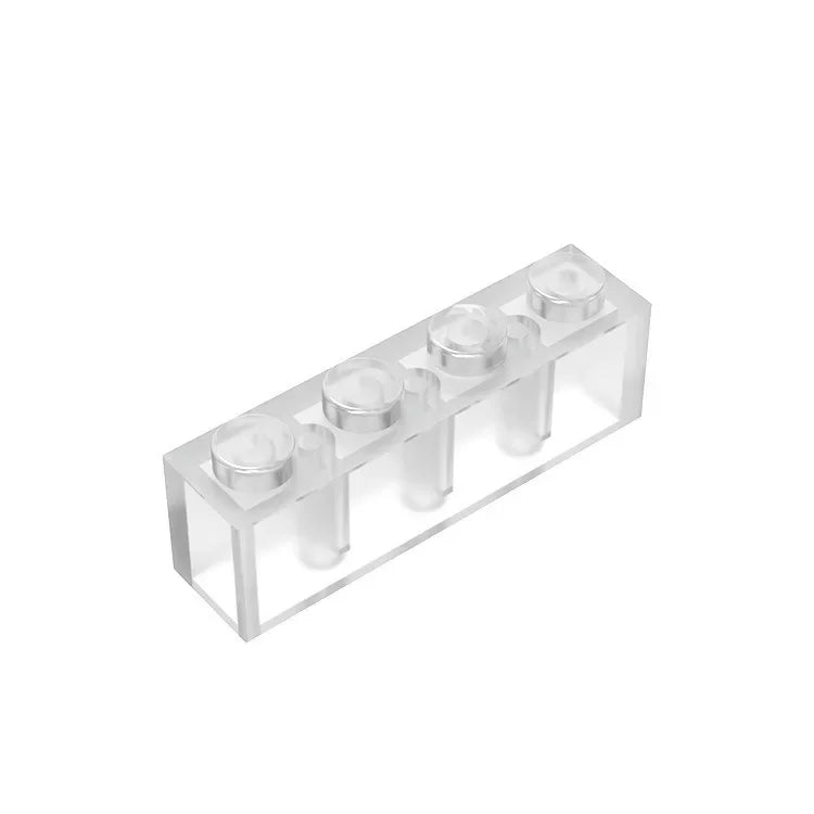 Gobricks GDS-534 Brick 1 x 4 without Bottom Tubes | Compatible Building Block Set detail view