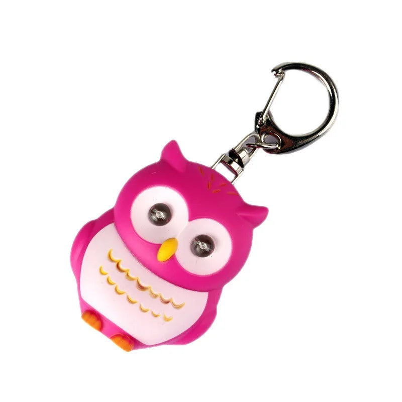 LED Owl Keychain with Sound and Light | Cute Bag Pendant for Keys lifestyle view