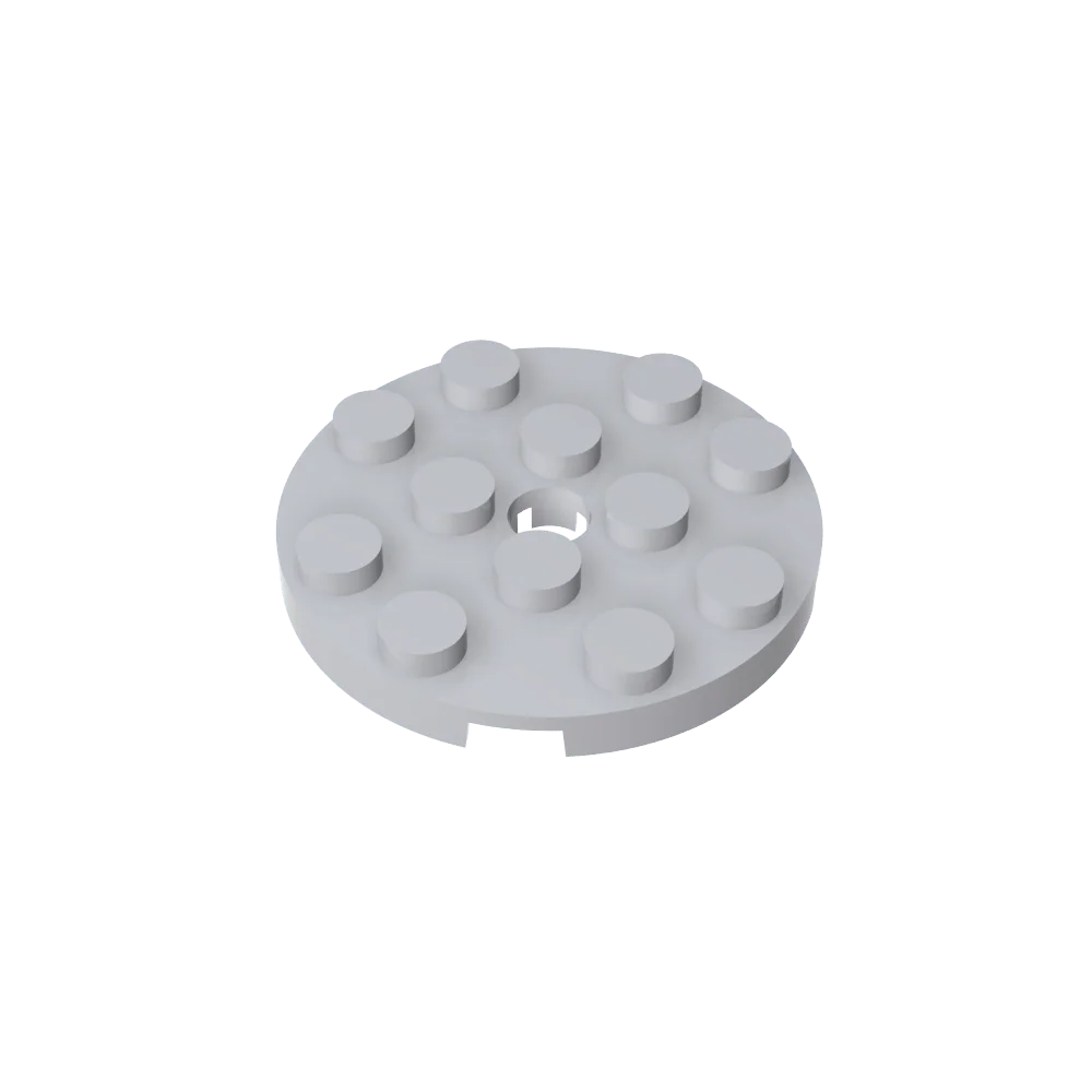 Gobricks GDS-841 Round Plate 4x4 with Hole | Compatible Building Block for DIY Crea additional angle