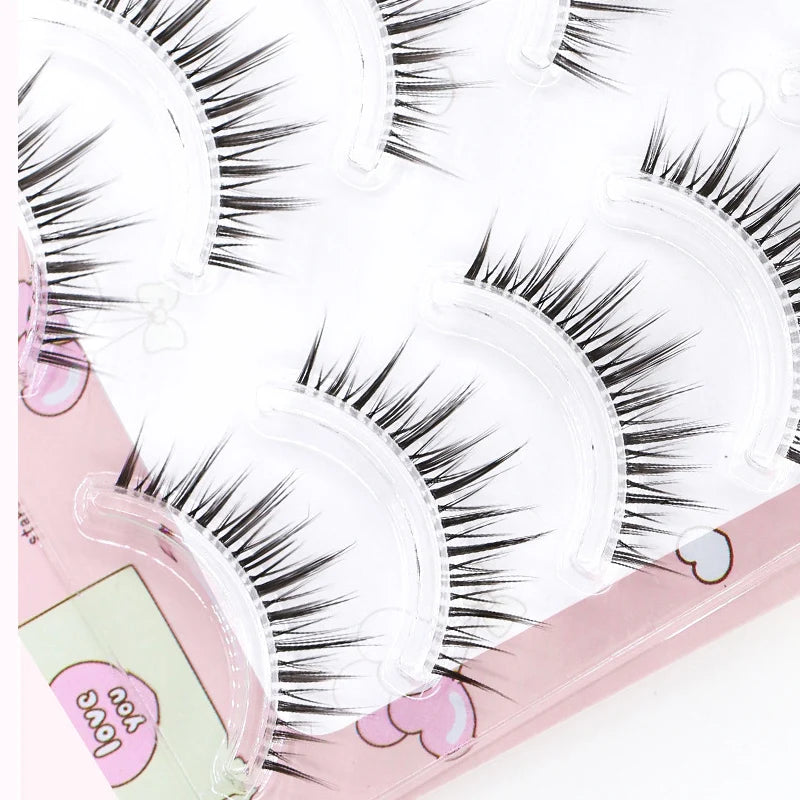 3D Volume Manga Lashes | Natural Look Wispy Fluffy False Eyelashes Pack lifestyle view
