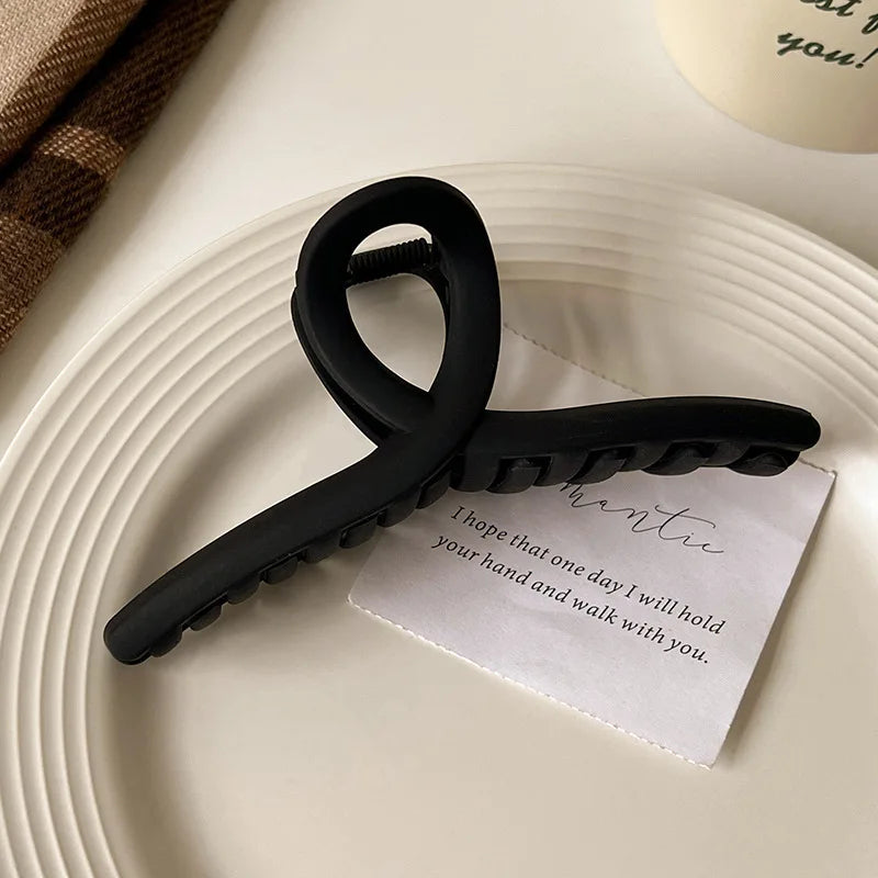1/2/4Pcs Women Hair Claw Clip Cross Matte Hairpin Fashion Hairgrips Large Hair Claw C alternate view