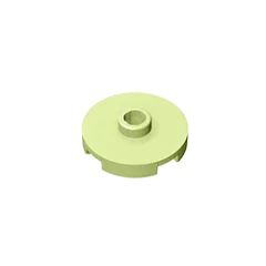 Gobricks GDS-1041 Tile Round 2x2 with Open Stud | Compatible Building Block for DIY E alternate view
