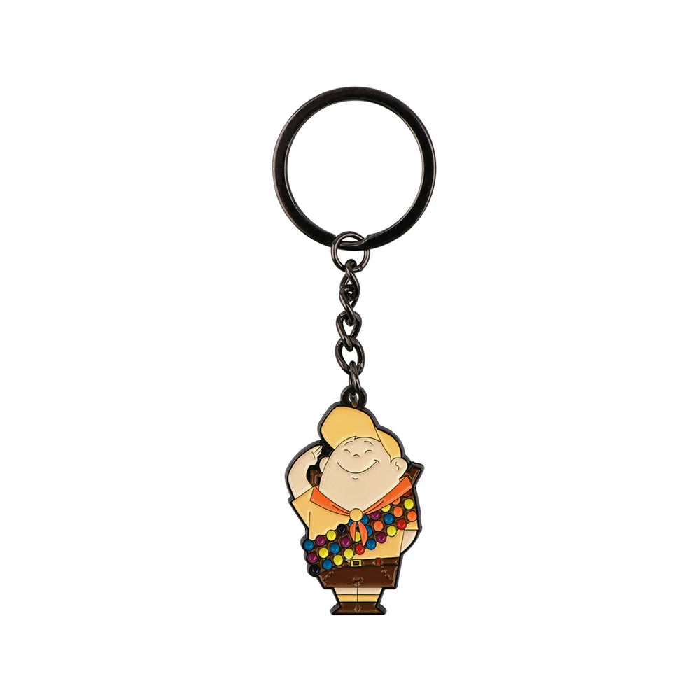Vintage Motorcycle Keychain | Cartoon Metal Keyring for Backpack detail view