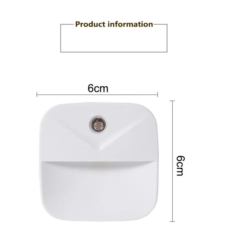 Smart Motion Sensor Night Light | EU Plug LED Wall Lamp for Home Safety additional angle
