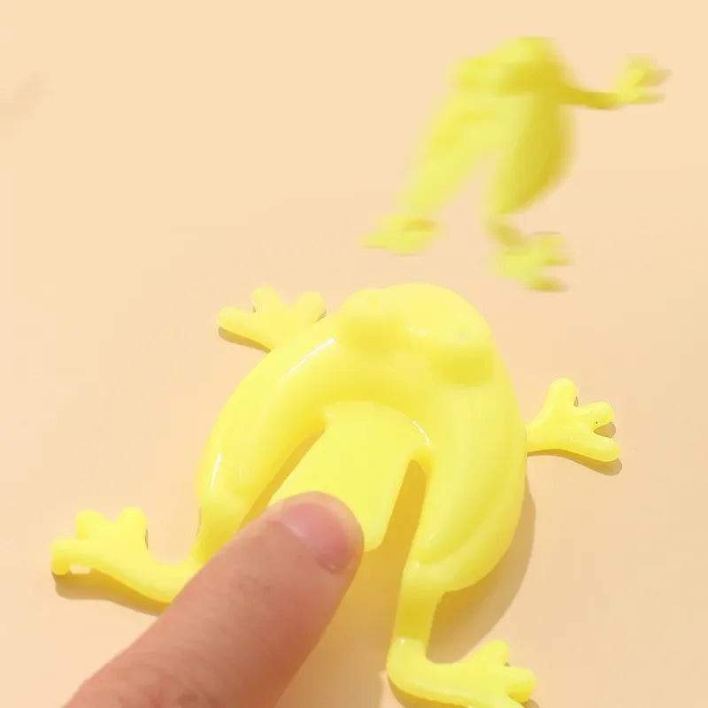 50PCS Jumping Frog Bounce Frogs Parent-Child Toys For Kids Novelty Assorted Stress Re lifestyle view