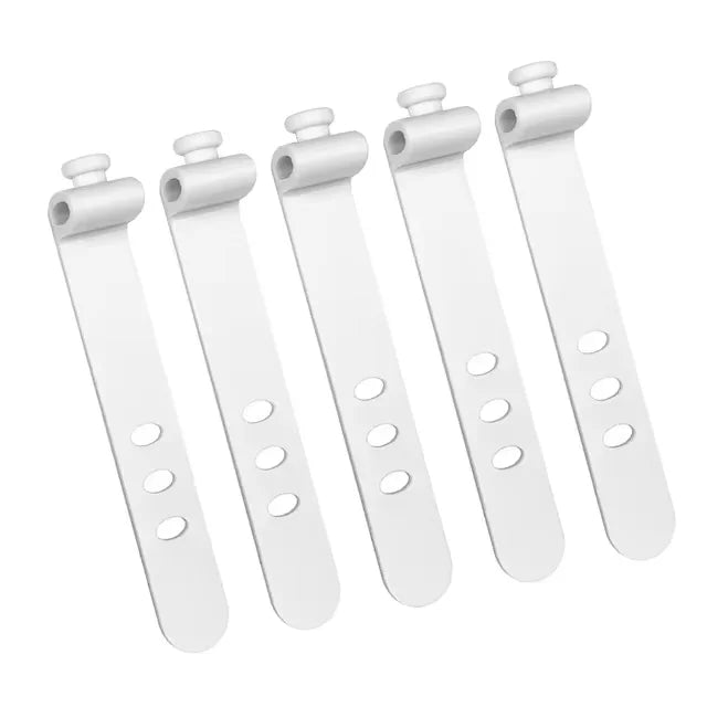 5/10pcs Cable Organizer Clip Strap Silicone Strap Line Storge Holder Cable Wire Wra additional angle