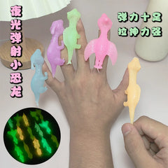 5-20Pcs Colorful Finger Catapult Noctilucent Dinosaur Games Birthday Shower Favor Giv alternate view