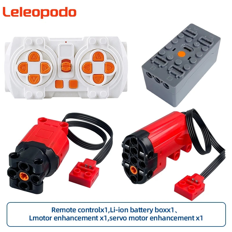 MOC Power Functions Enhanced Version M L XL Servo Red Motor Technical Part Building additional angle