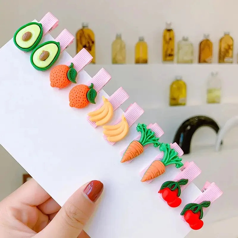 30PCS or 10PCS Hair Clips Girls Cute Cartoon Color Hair Accessories Candy Color Style alternate view