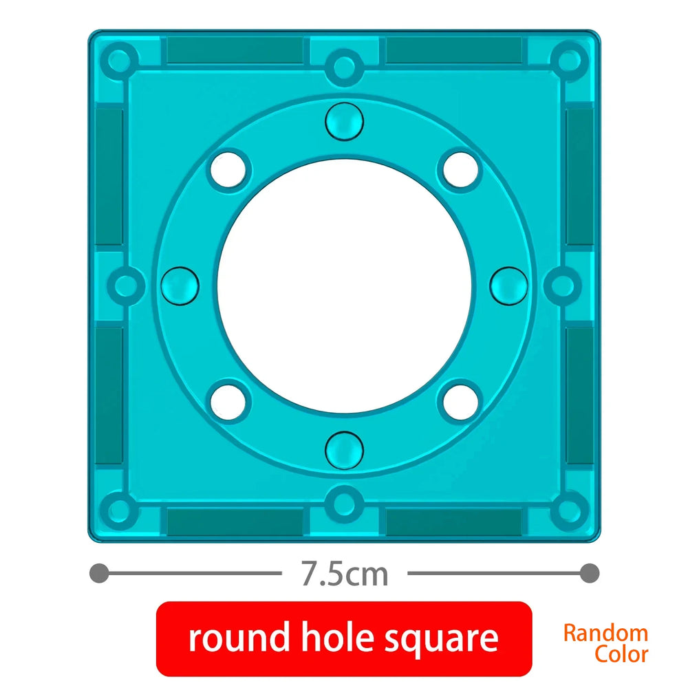Magnetic Building Tiles Set | Educational Construction Toy for Kids close-up view