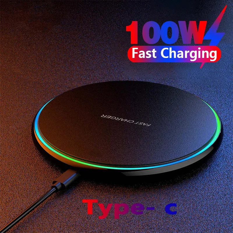 100W Fast Wireless Charger Pad with LED Indicator - Onlytenbucks.com