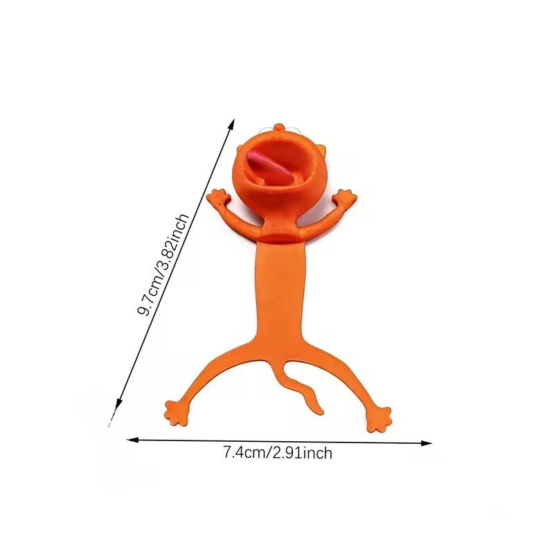 Funny3D Stereo Lazy Cat Bookmark Creative Reusable Waterproof Animal Reading Book Mark close-up view