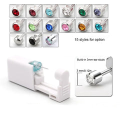 EVISPOL 1Pc Cartilage Tragus Helix Piercing Gun Disposable Sterile Ear Piercing Kit No Pain Piercer