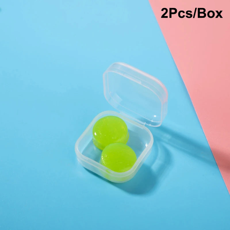 Noise Reduction Swimming Earplugs | Waterproof Silicone Sleep Ear Plugs for Snoring and detail view