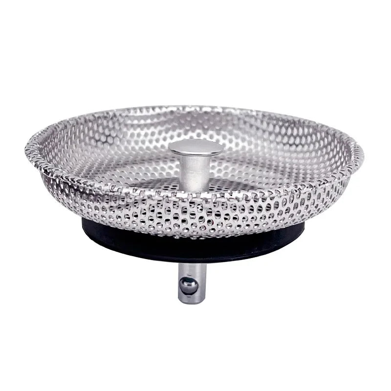 Waste Plug Kitchen Sink Strainer Replacement Basin Drain Filter Stainless Steel Sho additional angle