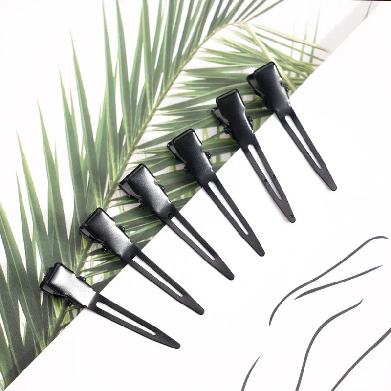 10PCS Black Duckbill Hair Clips Nonslip Alligator Hair Clips Barber Salon Styling D additional angle
