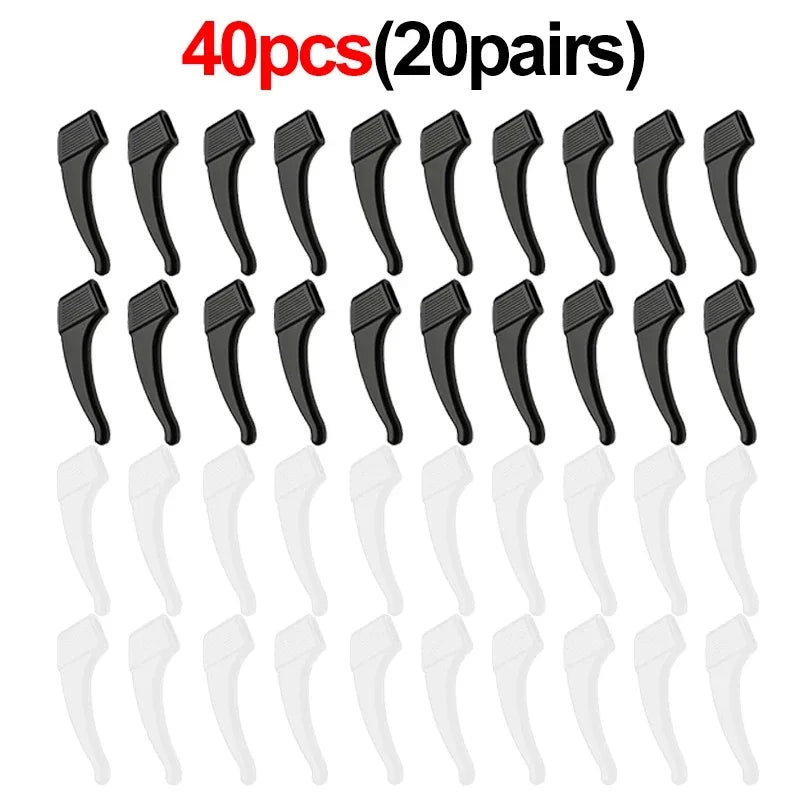 2/40pcs Silicone Ear Hook Anti-slip Glasses Leg Ear Sleeve Bracket Fastener Sunglasse lifestyle view