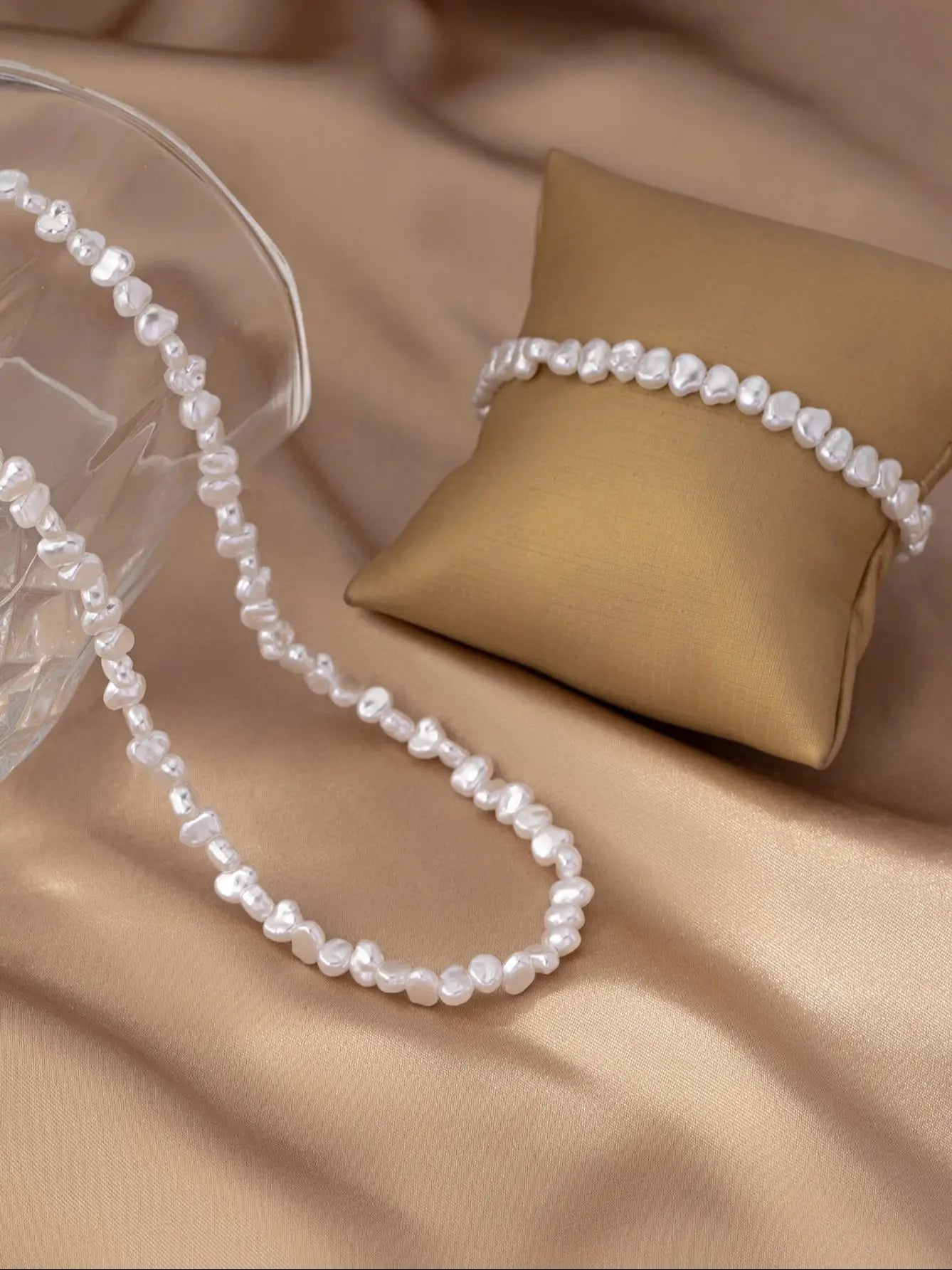 A Set of Irregular-Shaped Freshwater Pearl Necklaces, Versatile Layered Necklaces, Hi alternate view