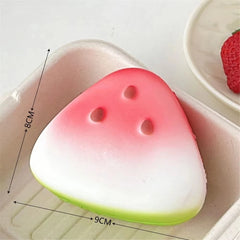 Squishy Watermelon Fidget Toy Anti-Stress Slow Rising Fruit Pinch Squeeze Stress Relieve detail view