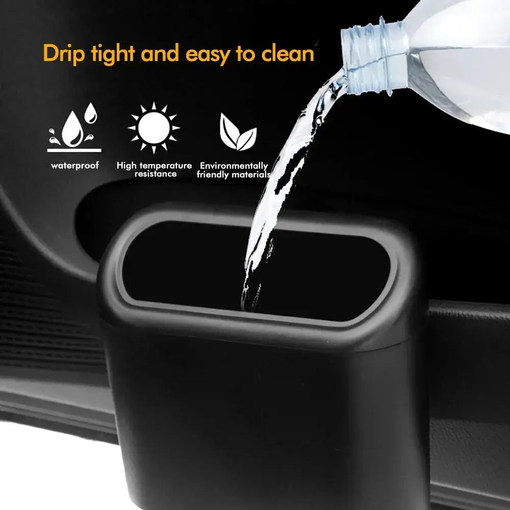 Car Trash Can With Lid | Leak-Proof Mini Car Organizer for Auto Office Home lifestyle view