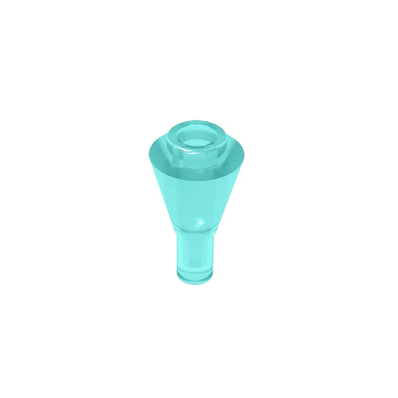 Gobricks GDS-1138 Cone 1 x 1 Inverted with Bar | Building Block for DIY Creations close-up view