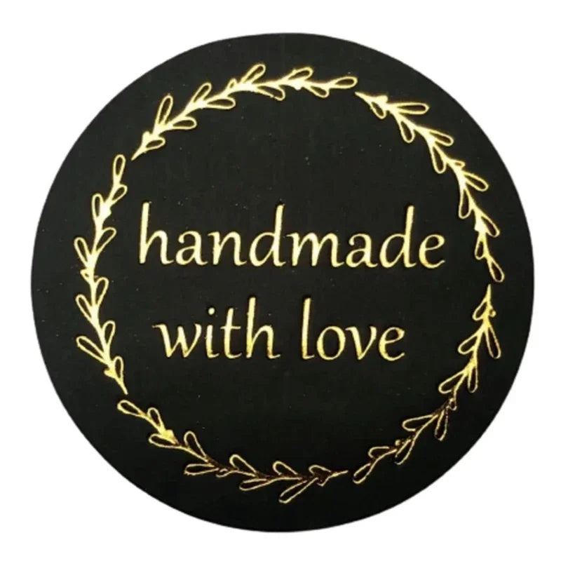 500pcs handmade with Love Stickers Baking label wedding sticker party label decoration envelope seal