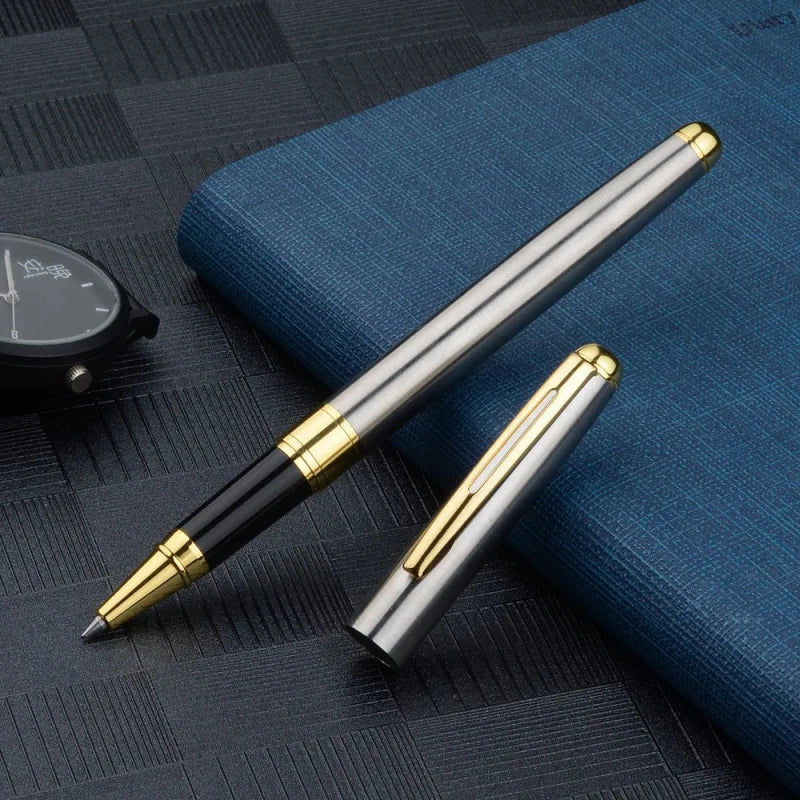 Stainless Steel Ballpoint Pen | Refillable Business Signature Pen detail view