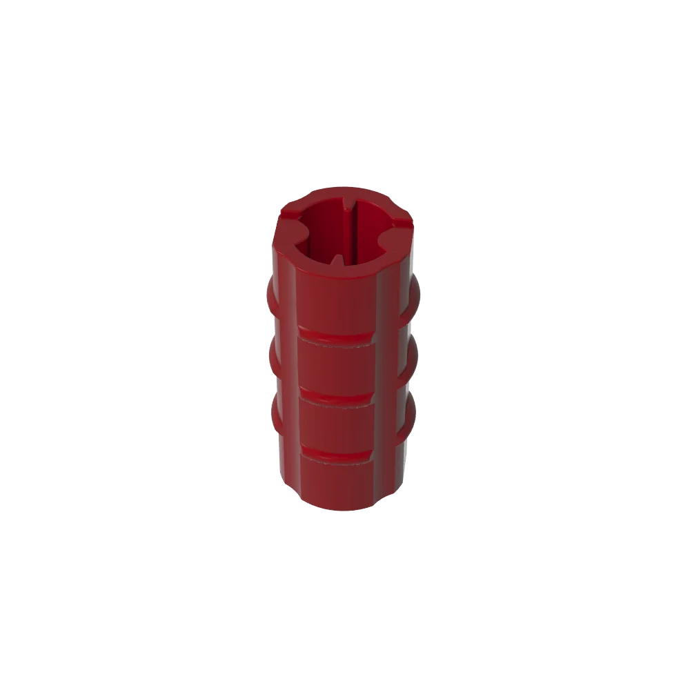 Gobricks Cross Axle Extension M 3 Ribs | Compatible Technical Building Block Connector detail view