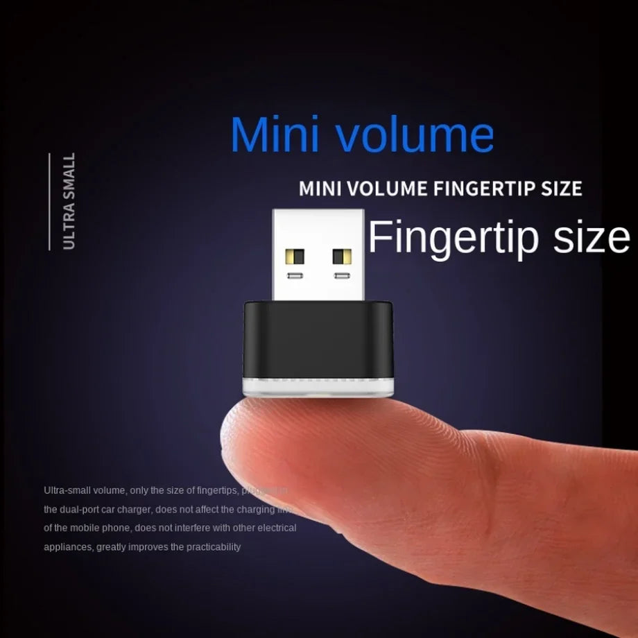 Mini USB LED Car Atmosphere Lamp detail view