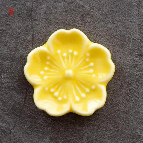 Ceramic Cherry Blossom Incense Burner | Home Decor Stick Holder lifestyle view