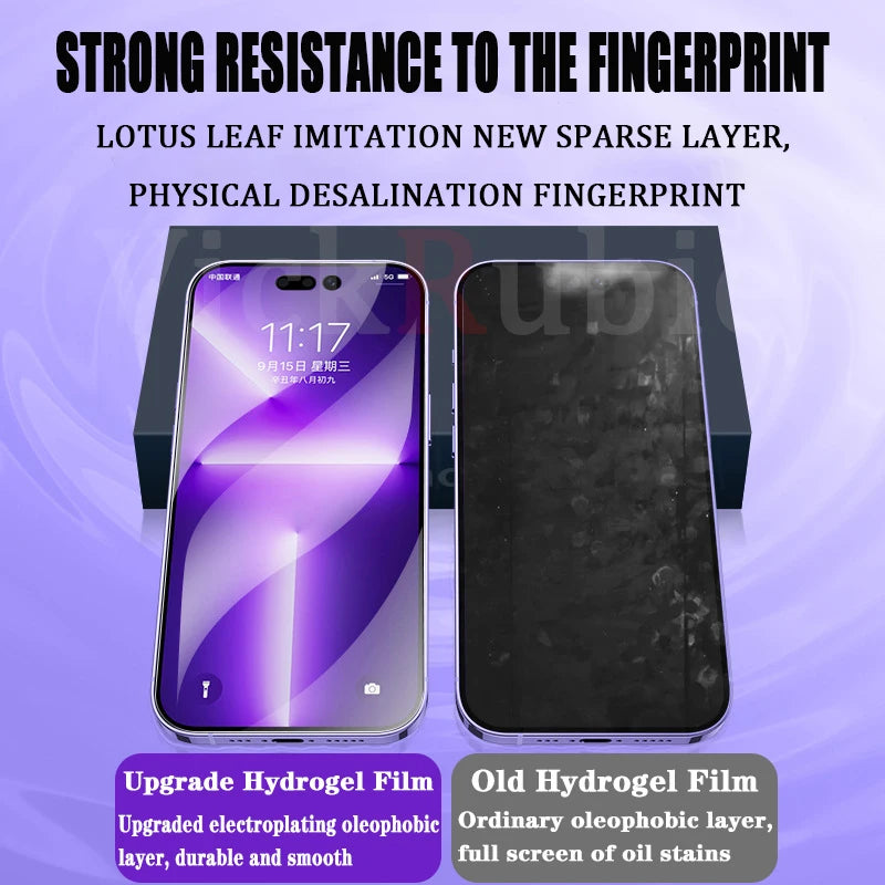 4Pcs Full Cover HD Hydrogel Film For iPhone 14 11 15 12 13 Pro Max 7 8 14 Plus Screen Protector iPhone 13 12 Mini X XR XS MAX SE
