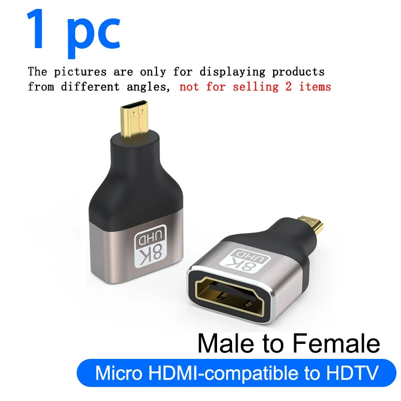 8K HDMI 2.1 Right Angle Adapter | 90 Degree Male to Female Connector for TV and Conso lifestyle view