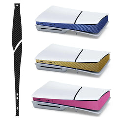 For Sony PS5 Slim Console Carbon Fiber Skin Cover Sticker Host Center Decals Game Console Playstatio