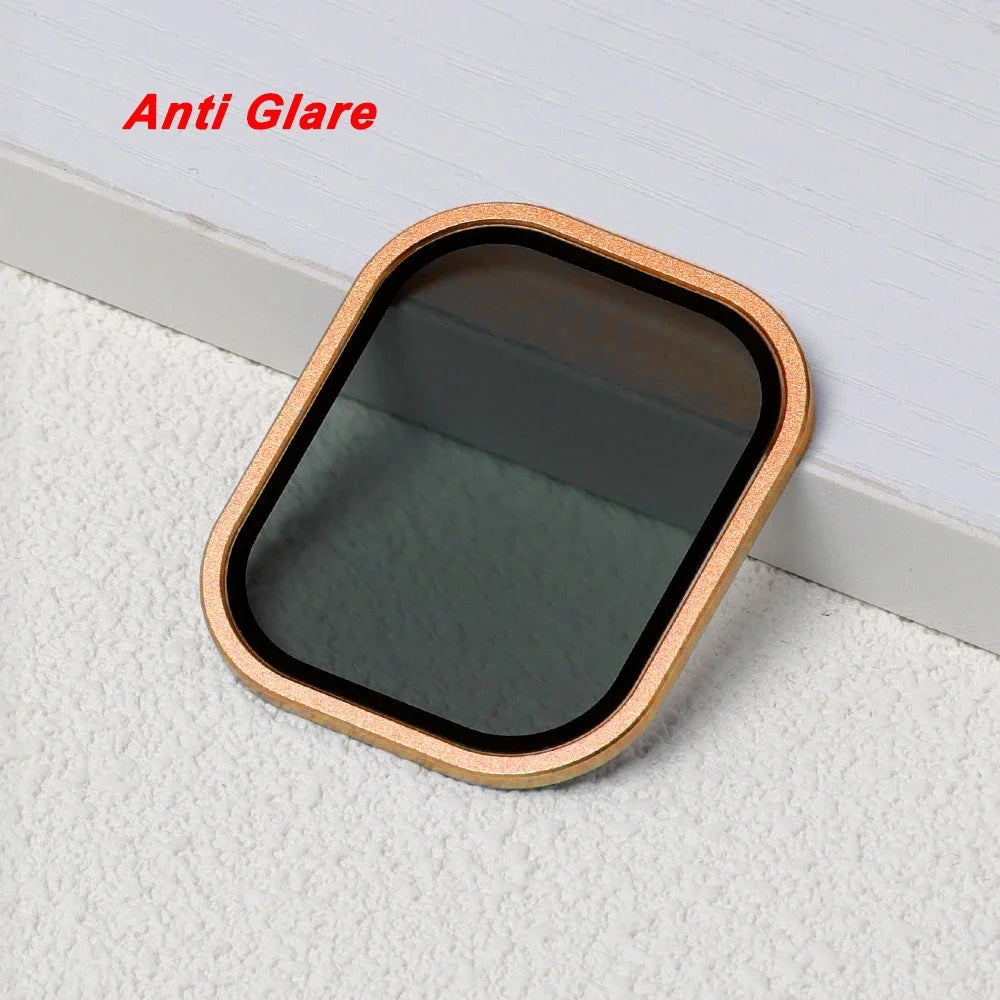 Tempered Glass For Apple Watch band ultra 49mm Screen Protector Anti-Scratch Glare HD Full Film Metal Bumper iWatch Ultra 49mm