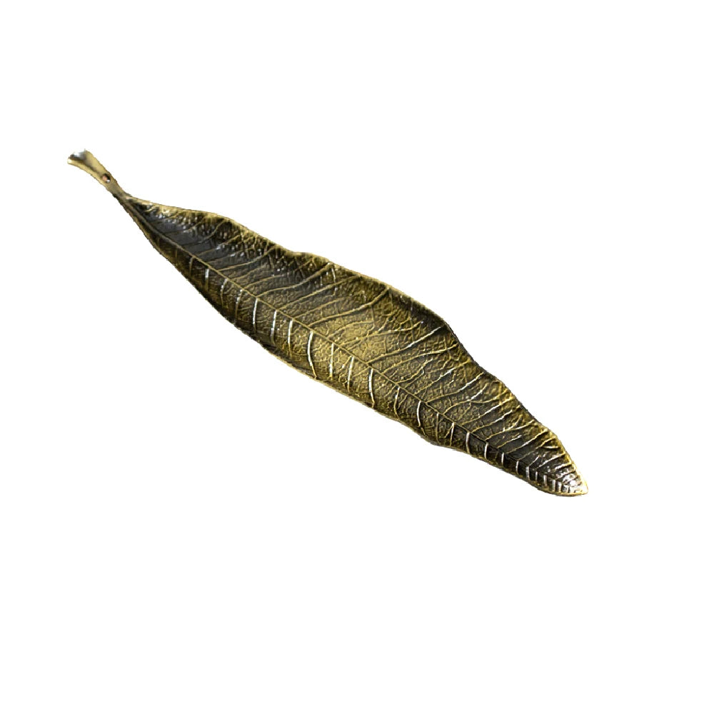 Leaf Incense Burner | Metal Ash Catcher for Meditation and Yoga lifestyle view