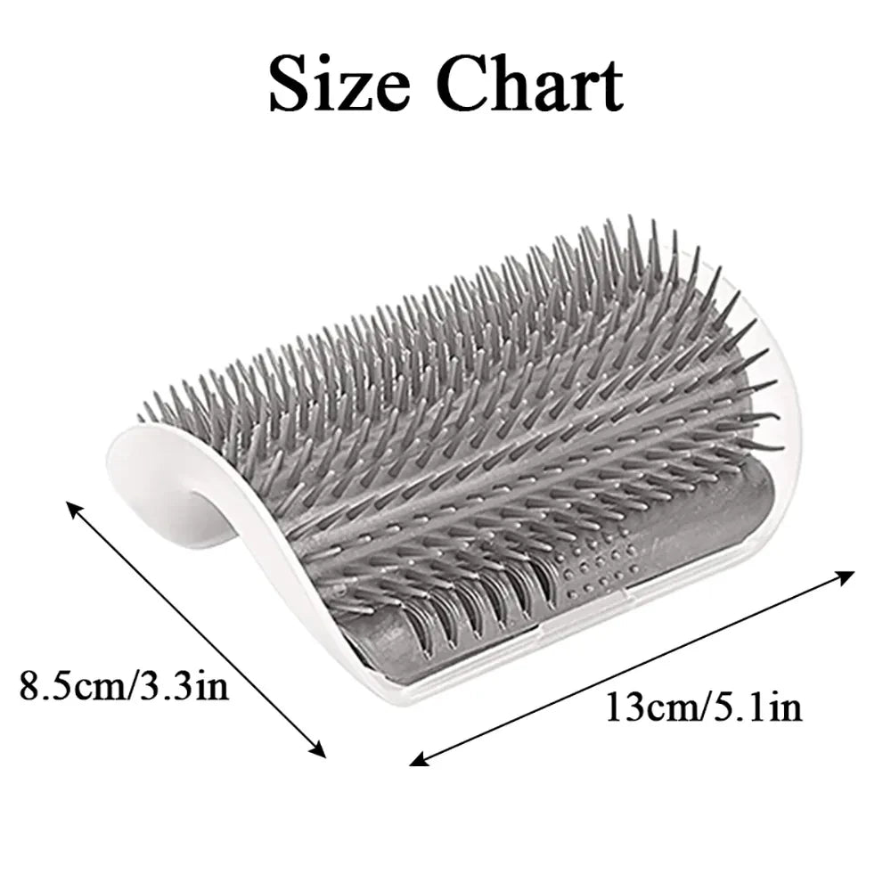 Massage Pet Cat Brush Corner Scrape Hair Removal Beauty Clean Corner Brush Removabl additional angle