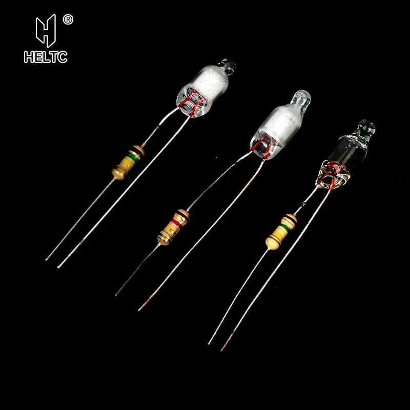 Neon Indicator Light Bulbs 4x10mm 5x13mm 220V | Main Power Pilot Lamp with Resistor alternate view
