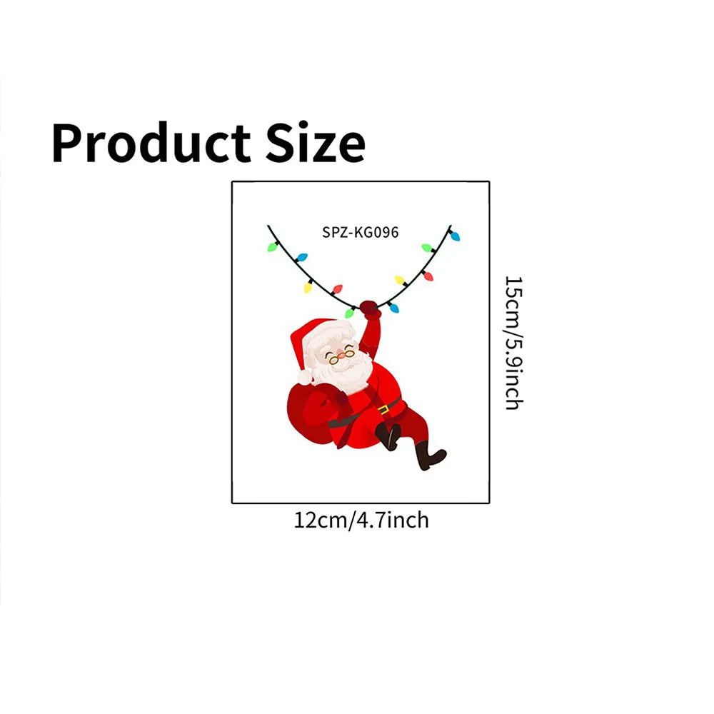 1-Pack Christmas Wall Switch Stickers | Santa Claus Cartoon Self-Adhesive Decals fo additional angle