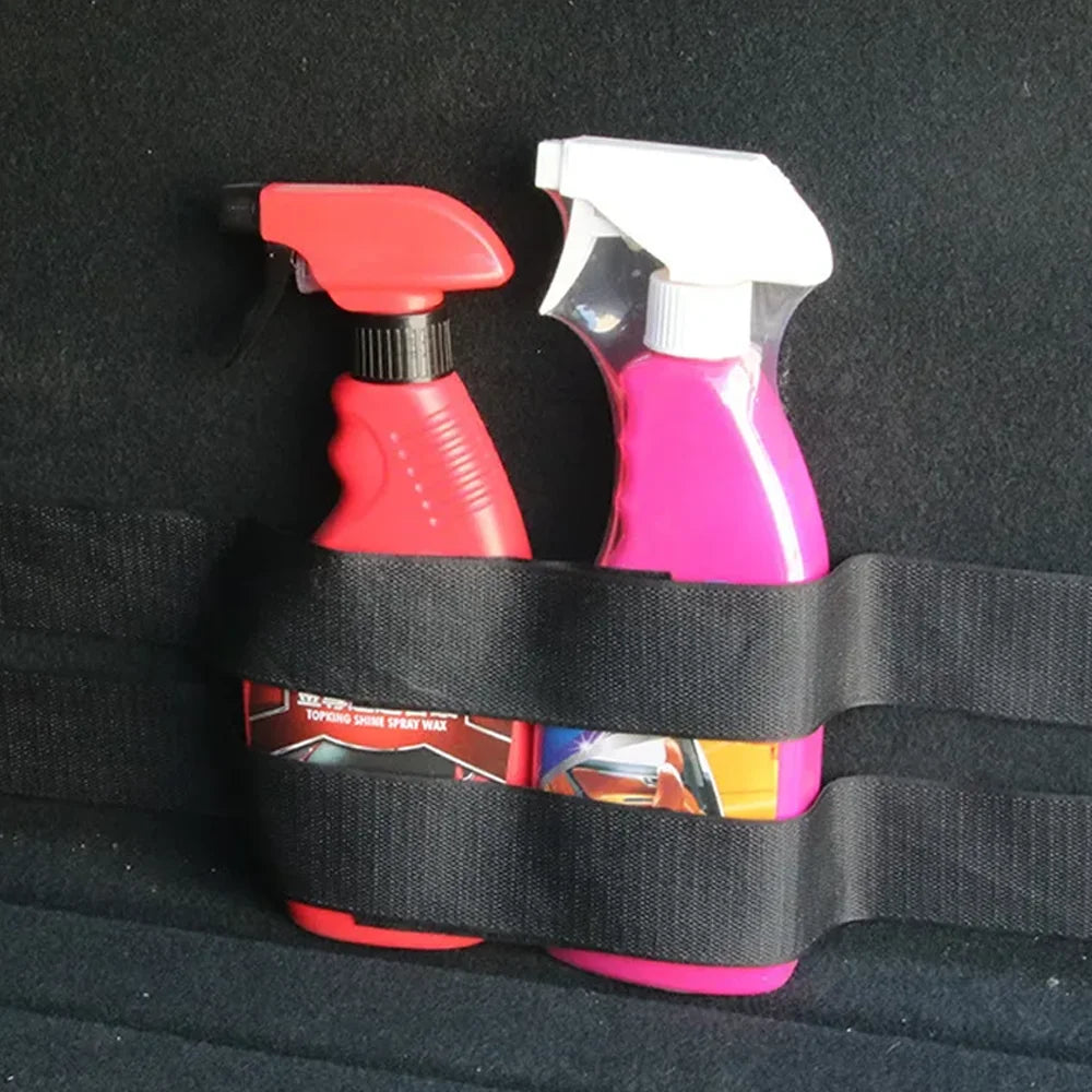 4/8PCs Car Trunk Elastic Nylon Fixing Belts Rear Racks Storage Bag Magic Tapes Car Organ detail view