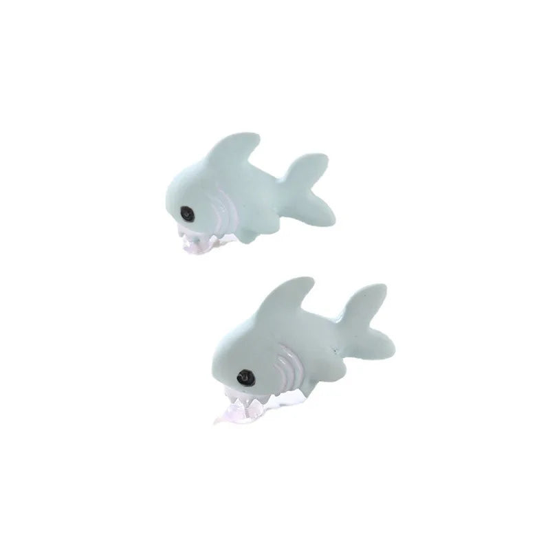 Imitation Animal Biting Shark Stud Earrings for Women alternate view