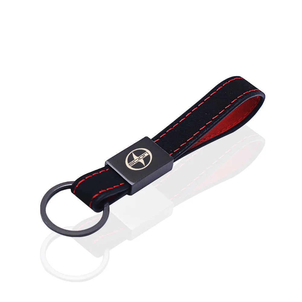 Leather Keychain for Toyota Scion xA xB xD iQ tC | Car Accessories alternate view