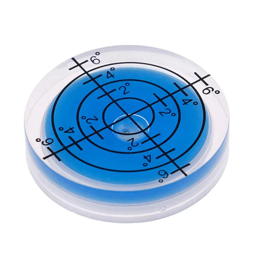 32mm Round Bubble Level | Universal Bullseye Level for Precision Measuring close-up view