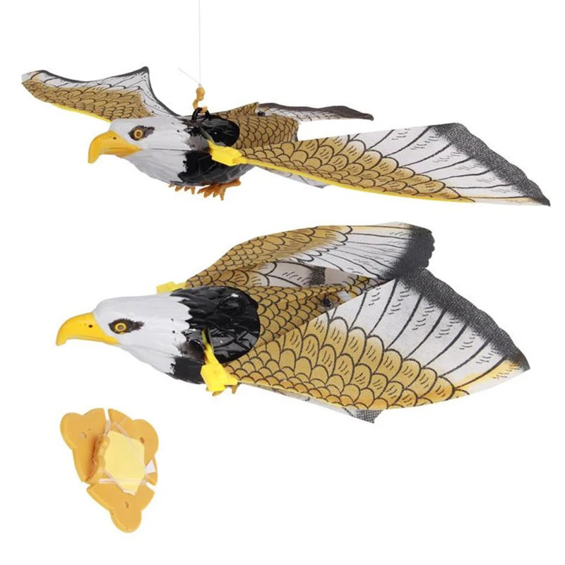 Luminous Hanging Eagle Bird Repellent with Music | Eco-Friendly Flying Bird Scarer for G detail view