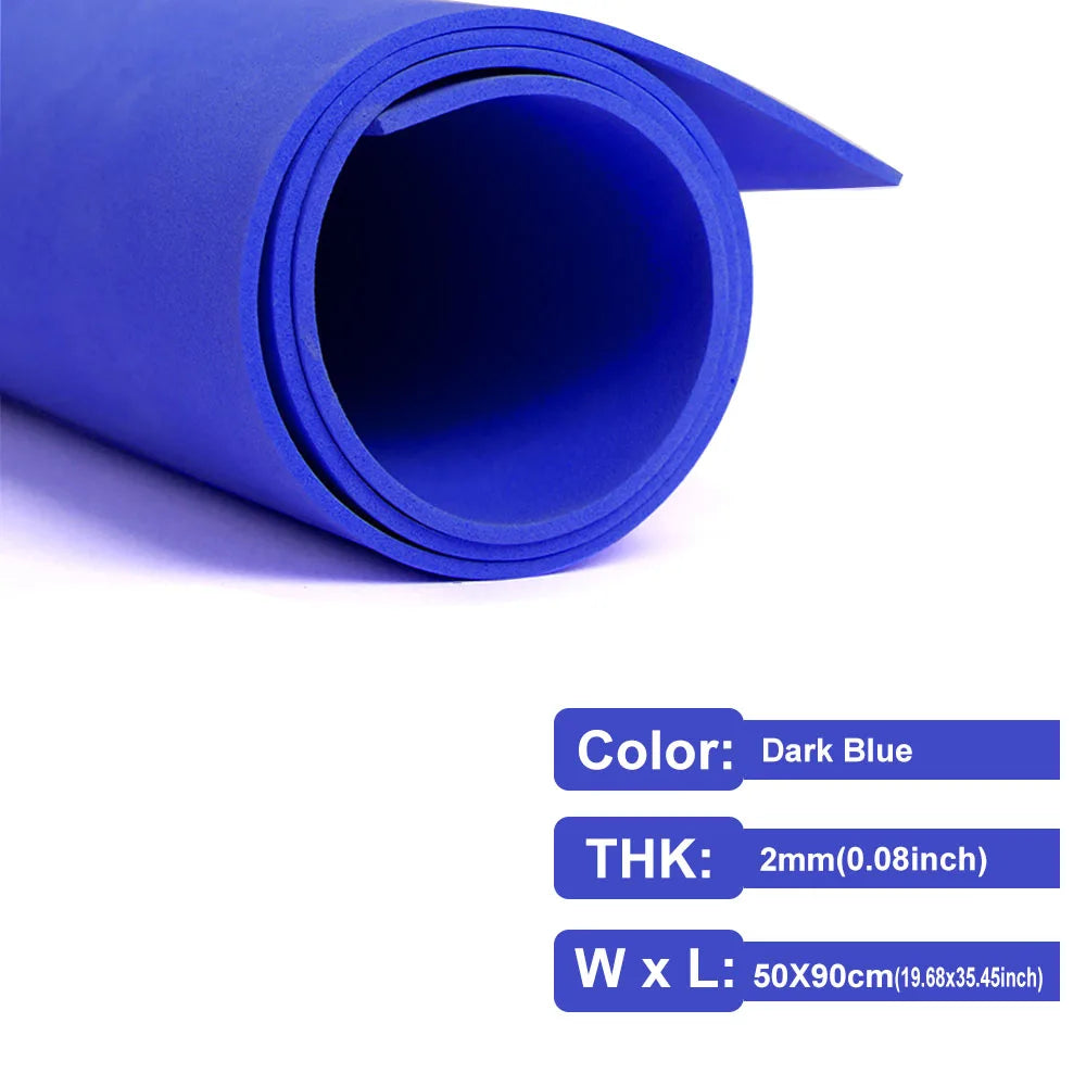 2mm Thick Multicolor EVA Foam Paper Sheet | 50x90cm DIY Craft Foam detail view